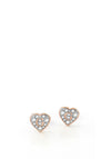 Guess ‘G Shine’ Swarovski Stud Earrings, Rose Gold