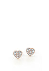 Guess ‘G Shine’ Swarovski Stud Earrings, Rose Gold