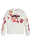 Guess Girls Front Logo Sweatshirt, Cream