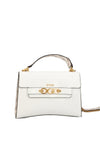 Guess Zira Croc Print Cross Body Bag, White Multi