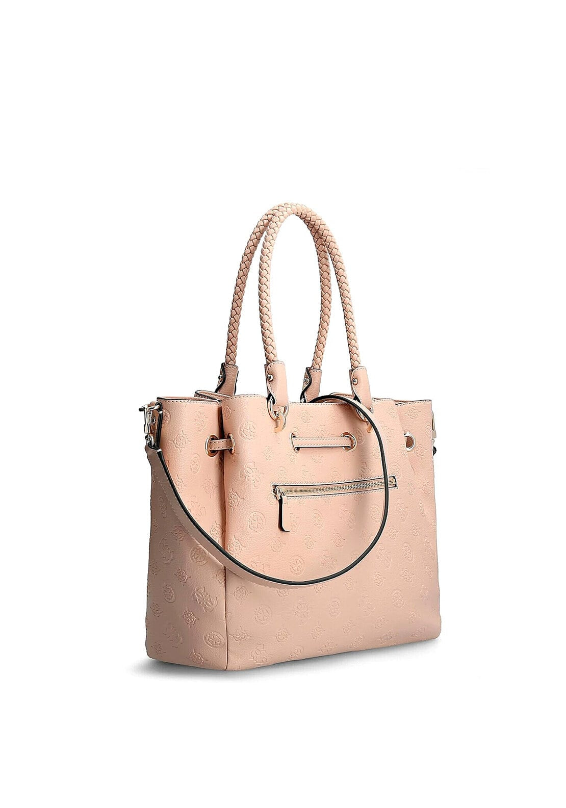 Guess Helaina 4g Peony Logo Large Shopper, Light Pink
