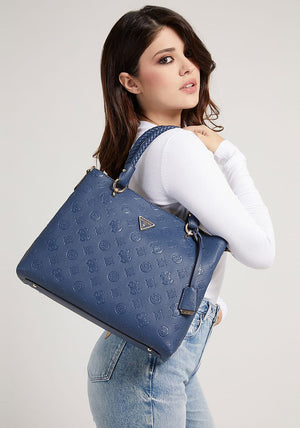 Guess Helaina 4g Peony Logo Shopper Bag, Navy