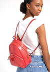 Guess Blane Patent Embossed Backpack, Red