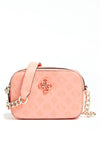 Guess Noelle Small Embossed Crossbody Bag, Coral