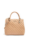 Guess Illy Medium Quilted Satchel Bag, Beige