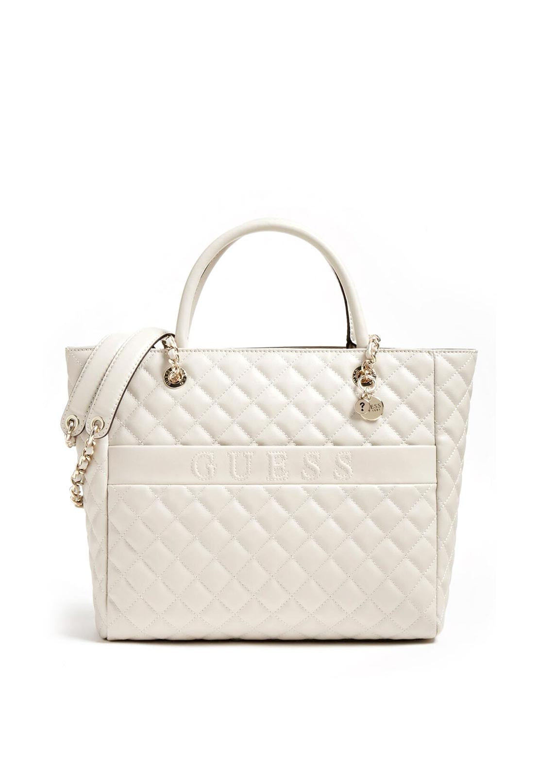 Guess Illy Large Quilted Shopper Bag, Grey
