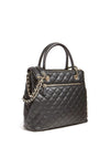 Guess Illy Medium Quilted Satchel Bag, Black