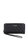 Guess Illy SLG Large Quilted Zip Around Wallet, Black