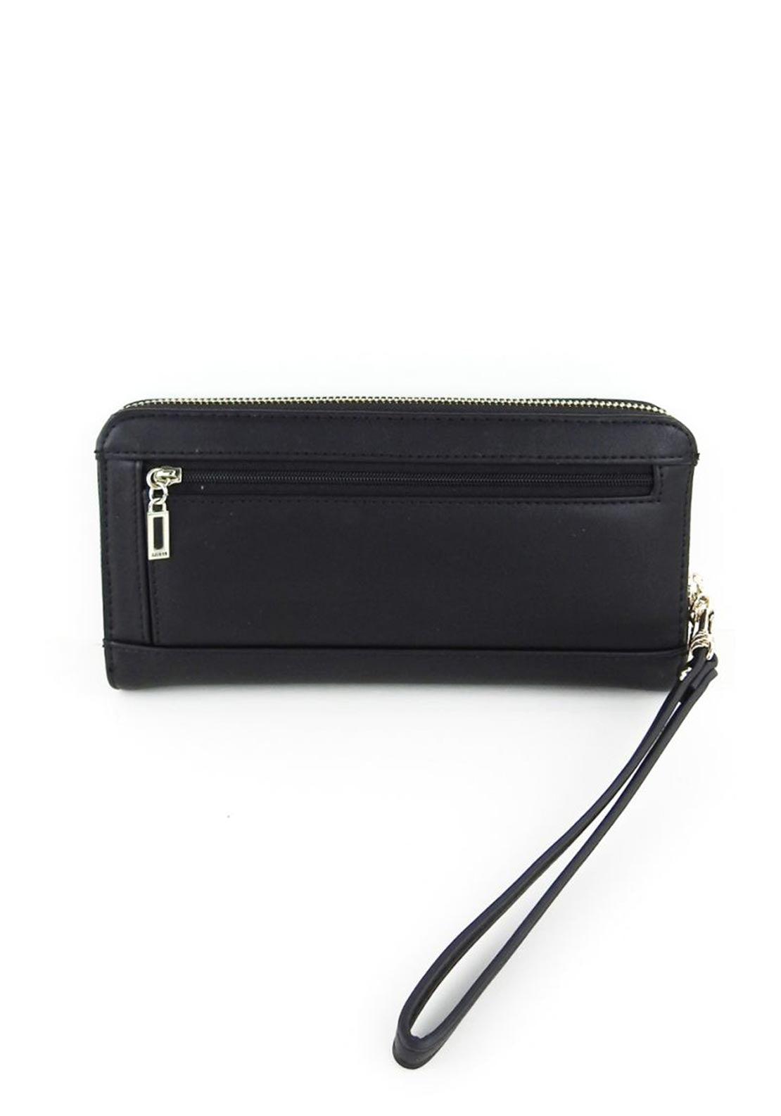 Guess Illy SLG Large Quilted Zip Around Wallet, Black