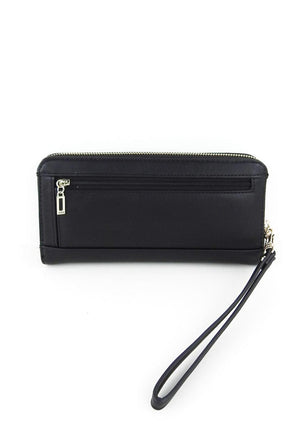 Guess Illy SLG Large Quilted Zip Around Wallet, Black
