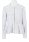 Guess Girls Laser Cut Faux Leather Jacket, White