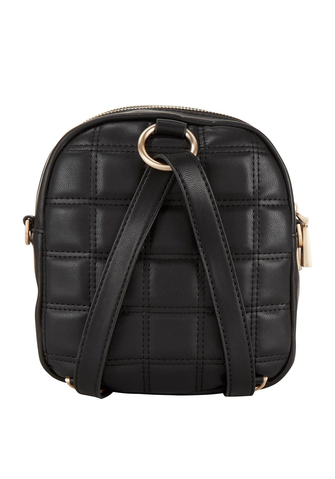 Guess Kamina Quilted Small Backpack Bag, Black