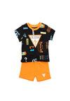 Guess Baby Boys T-Shirt and Shorts, Orange