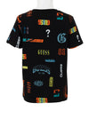 Guess Boys Logo Print T-Shirt, Black
