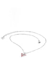 Guess LA Guessers Logo Necklace, Silver