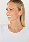 Guess Los Angeles Letter Charm Necklace, Silver