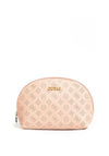 Guess Jacaline Perforated Peony Cosmetic Bag, Nude