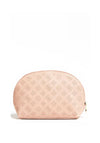 Guess Jacaline Perforated Peony Cosmetic Bag, Nude
