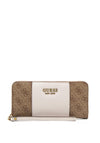 Guess Mika SLG Large Zip Around 4G Wallet, Latte & Stone