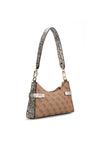 Guess Zadie Logo Mini Shoulder Bag, Beige Multi