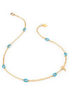 Guess Pop Links Necklace, Gold & Blue