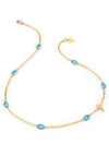 Guess Pop Links Necklace, Gold & Blue