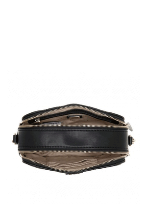 Guess Noelle Debossed Logo Mini Crossbody Bag, Black