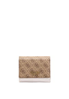 Guess Mika SLG Small 4G Wallet, Latte & Stone