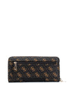 Guess Tyren SLG Large Zip Around 4G Wallet, Brown & Black
