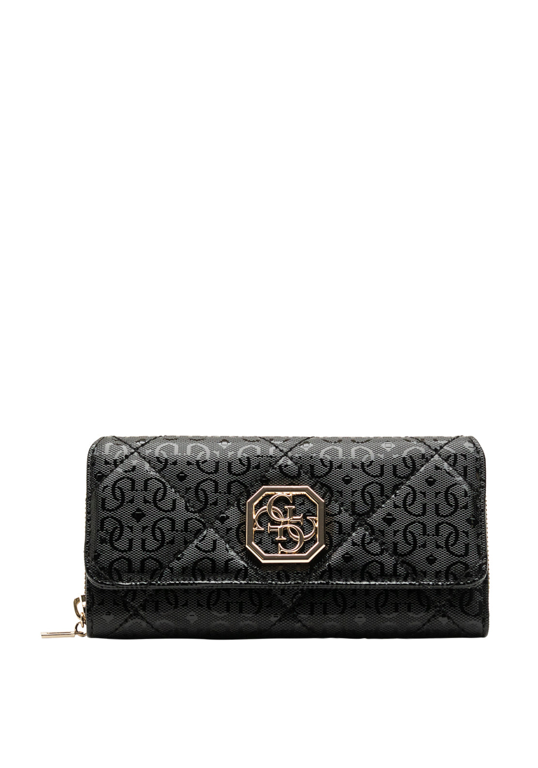Guess Dilla SLG Large Zip Around Wallet, Black