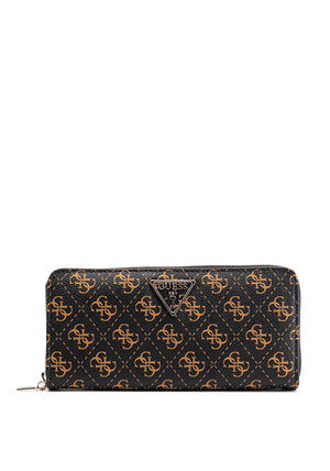 Guess Ambrose SLG Large Wallet, Brown & Blush