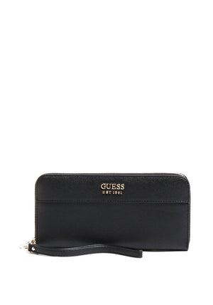 Guess Naya SLG Large Zip Around Wallet, Black