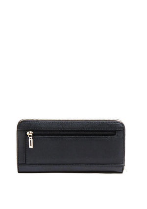 Guess Naya SLG Large Zip Around Wallet, Black