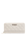 Guess Illy SLG Large Quilted Zip Around Wallet, Grey