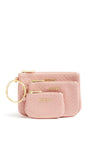 Guess Emelyn Braided 3 Size Vanity Bags, Pink Multi