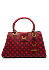 Guess Alva Girlfriend Satchel, Merlot Logo