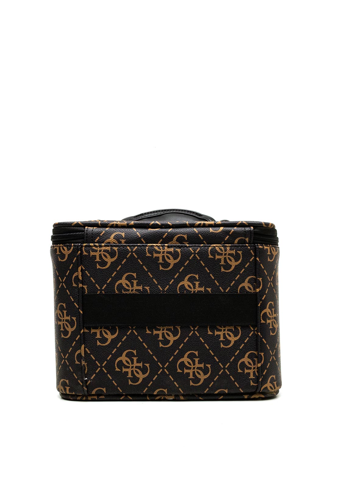 Guess Berta Logo Beauty Travel Case, Brown Multi