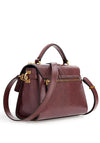 Guess Ginevra Python Print Mini Grab Bag, Merlot
