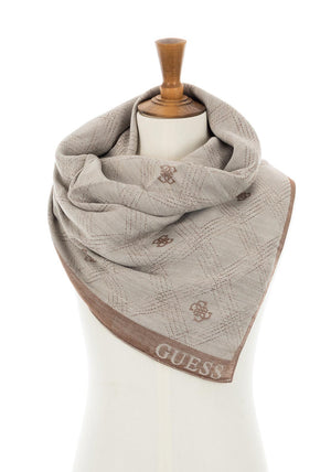 Guess Logo Print Scarf, Campanula