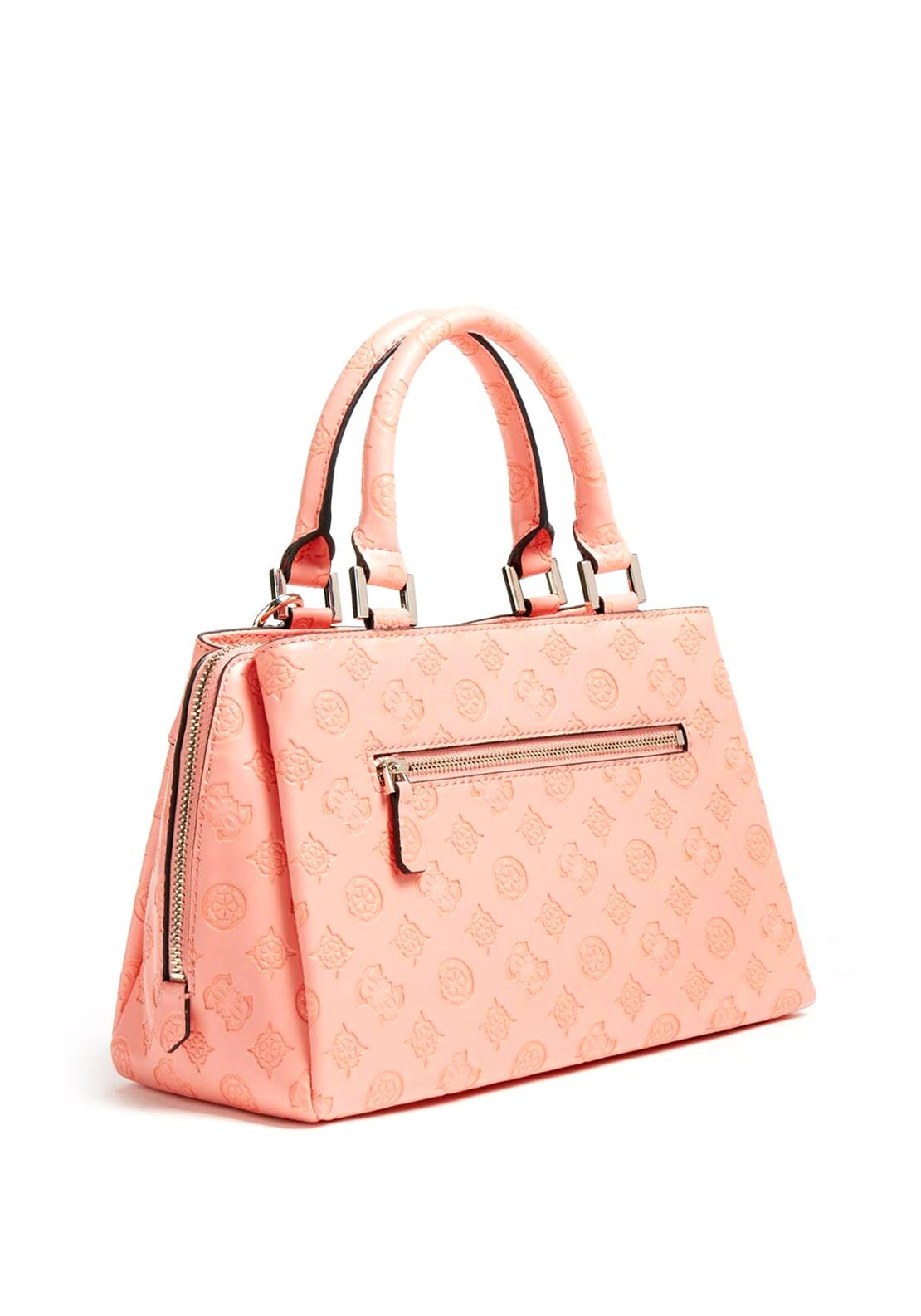 Guess Dayane Medium Embossed Crossbody Bag, Coral