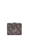 Guess Tyren SLG Mini Button Close Purse, Brown and Black