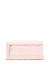 Guess Kamina SLG Large Quilted Zip Around Wallet, Blush Pink