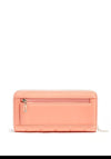 Guess Kamina SLG Large Quilted Zip Around Wallet, Coral