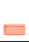 Guess Kamina SLG Large Quilted Zip Around Wallet, Coral