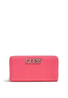 Guess Uptown Chic SLG Large Zip Around Wallet, Fuchsia
