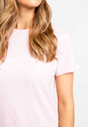 Guess Amelia Cotton Logo T-Shirt, Pink