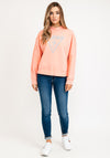 Guess Womens Active Sporty Sweater, Coral