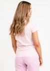 Guess Womens Active Logo Applique T-Shirt, Pink