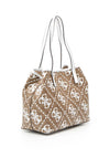 Guess Vikky Large Logo Medium Tote Bag, Latte
