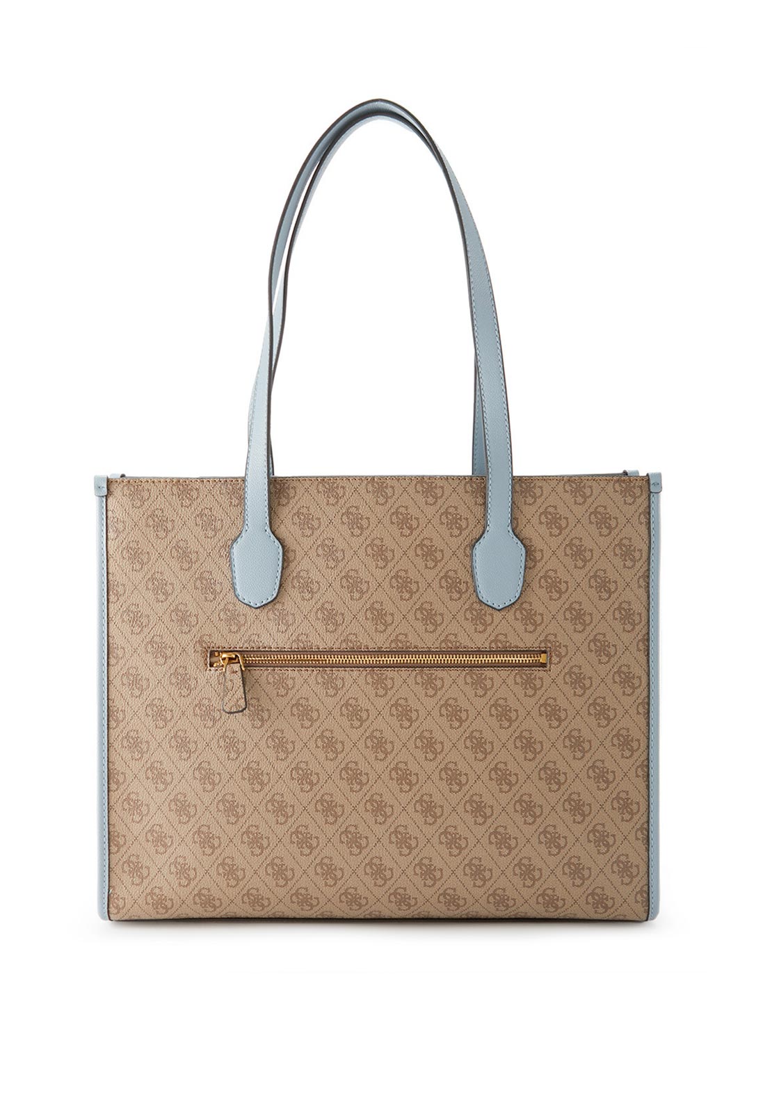 Guess Silvana Girlfriend Large Tote, Latte Logo